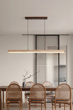 Natural Travertine Linear Dining Pendant Lamp
