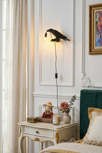 Obsidian Messenger Resin Wall Lamp