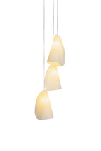 Organic Petal Translucent Bone China Pendant Light