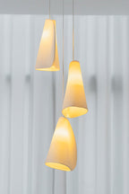 Organic Petal Translucent Bone China Pendant Light