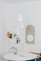 Organic Petal Translucent Bone China Pendant Light