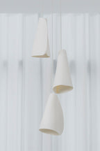 Organic Petal Translucent Bone China Pendant Light