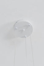 Organic Petal Translucent Bone China Pendant Light