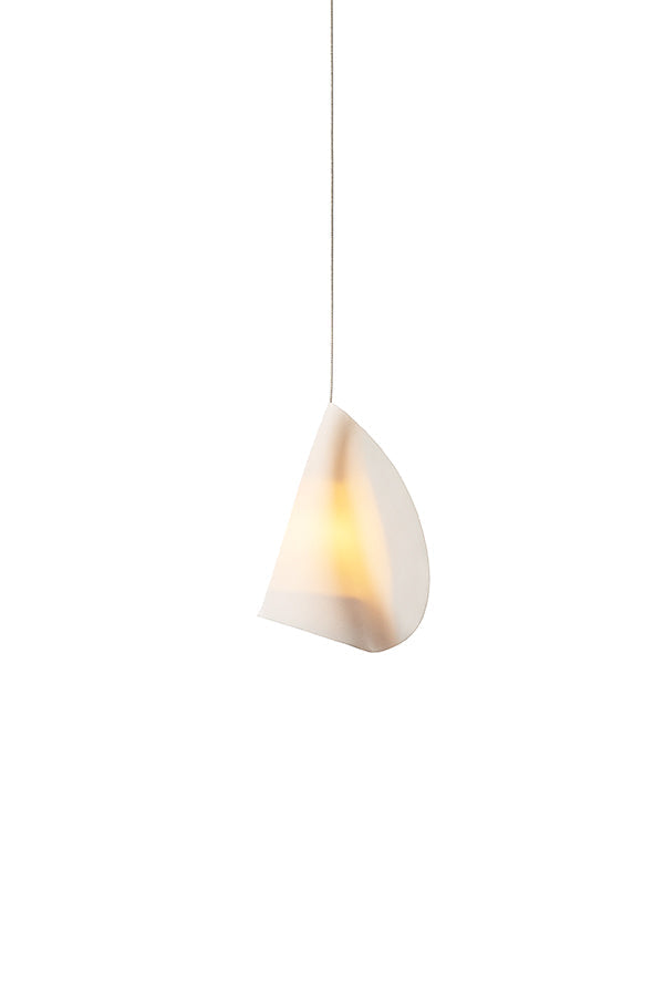Organic Petal Translucent Bone China Pendant Light
