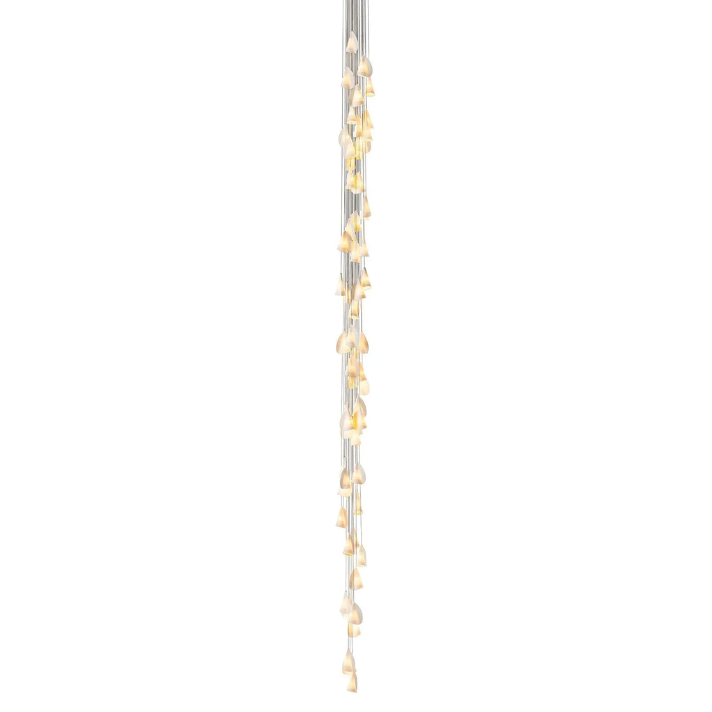 Organic Petal Translucent Bone China Pendant Light