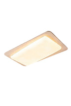 Organic Travertine Rectangular Ceiling Light
