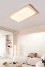 Organic Travertine Rectangular Ceiling Light