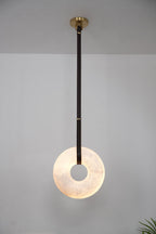 Alabaster round Pendant Light