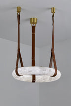 Alabaster round Pendant Light