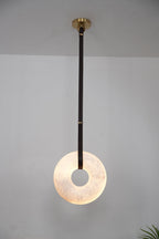 Alabaster round Pendant Light