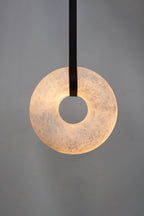 Alabaster round Pendant Light
