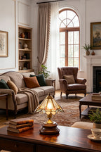 Papillon Heirloom Stained Table Lamp