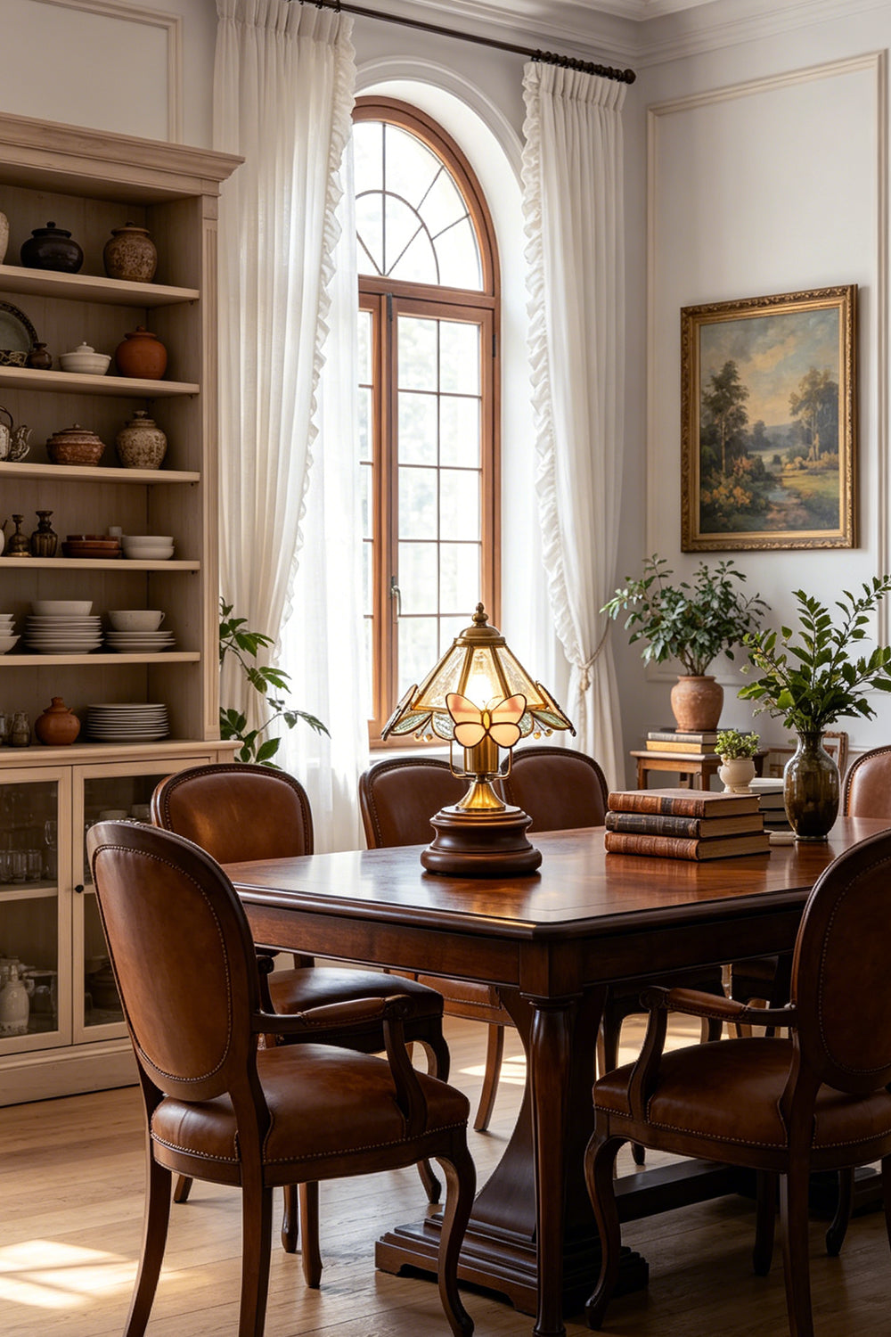 Papillon Heirloom Stained Table Lamp