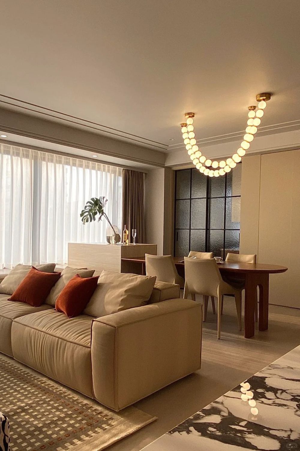Pearl Necklace Chandelier
