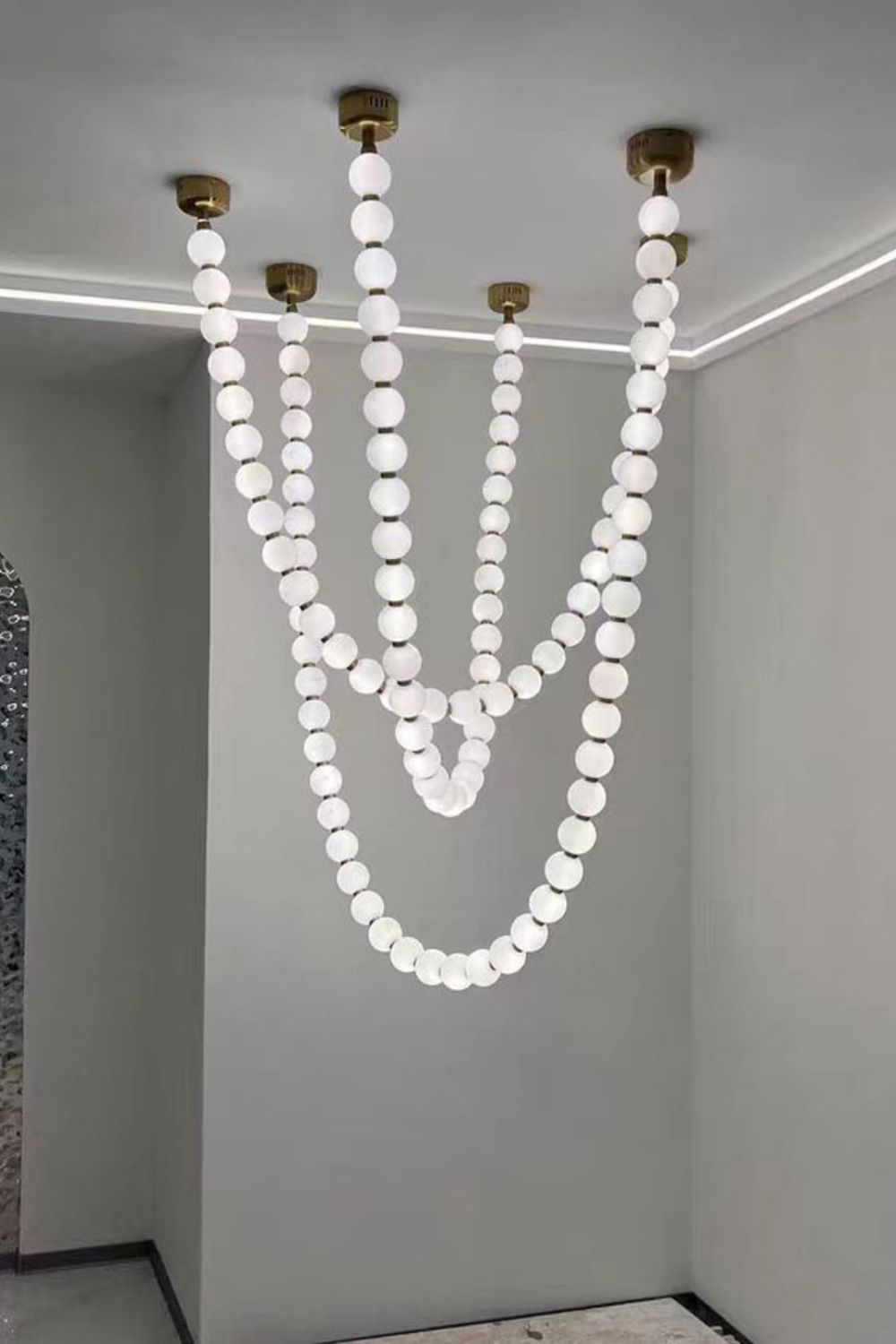 Pearl Necklace Chandelier