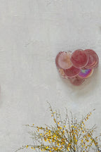 Pink Art Glass Discs Wall Lamp