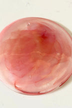 Pink Art Glass Discs Wall Lamp