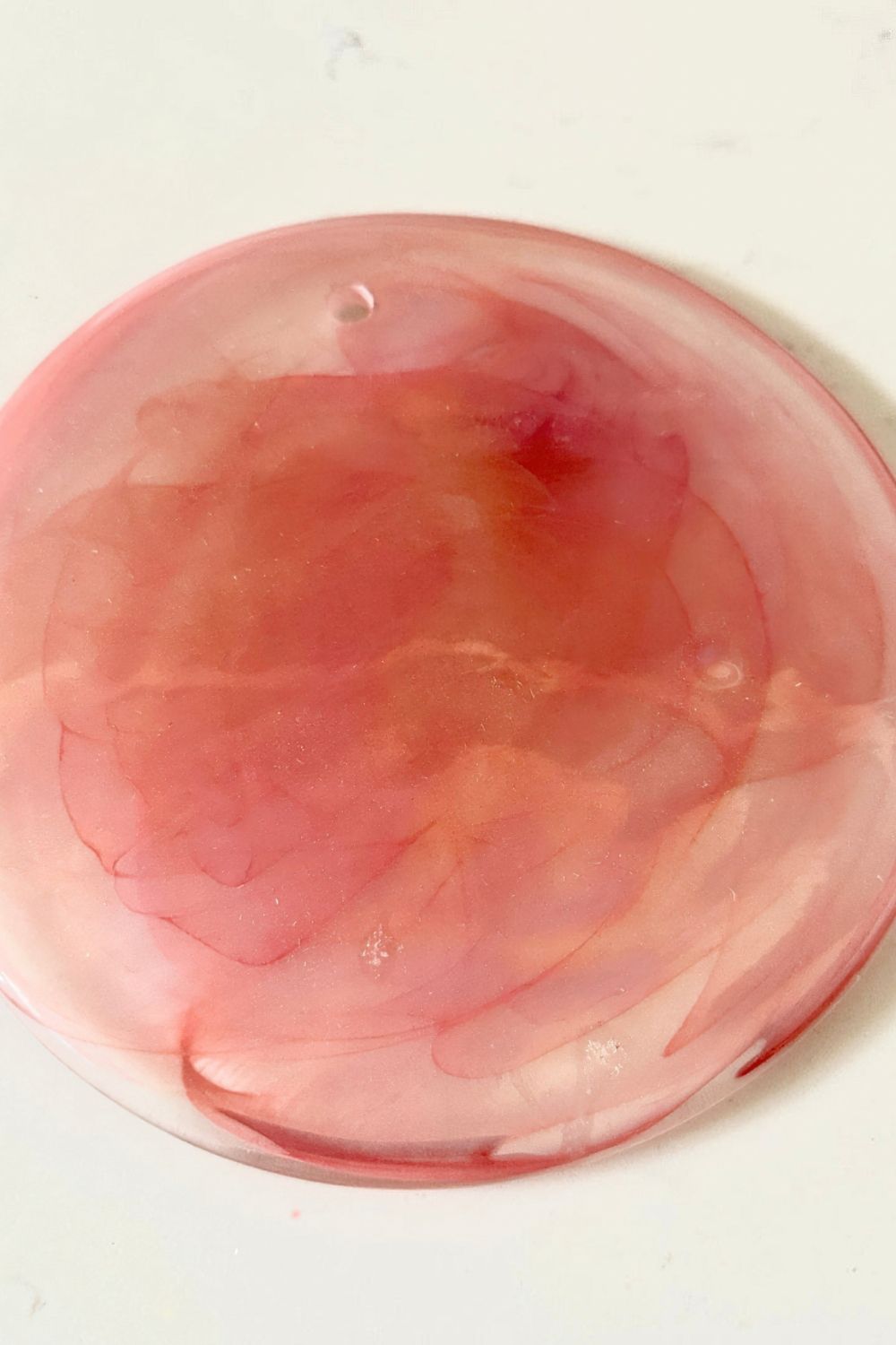 Pink Art Glass Discs Wall Lamp
