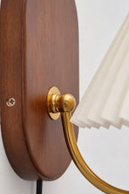 Pleated Fabric Wall Lamp
