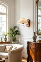 Pleated Fabric Wall Lamp