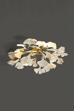 Porcelain Ginkgo Leaf Ceiling Light