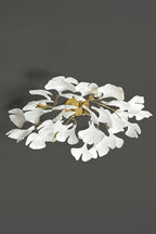 Porcelain Ginkgo Leaf Ceiling Light