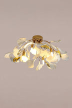 Porcelain Ginkgo Leaf Ceiling Light