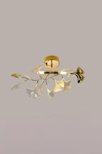 Porcelain Ginkgo Leaf Ceiling Light