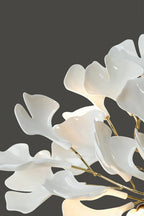 Porcelain Ginkgo Leaf Ceiling Light