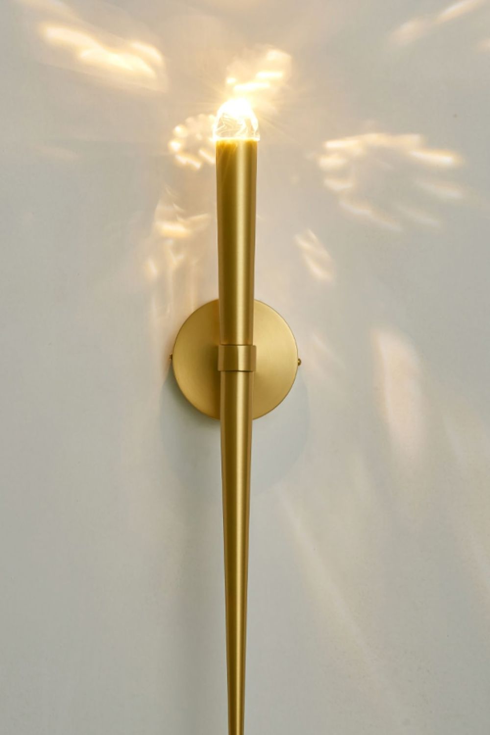 Pure copper torch wall lamp