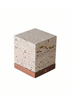 Radiant Monolith Travertine Table Lamp