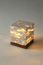 Radiant Monolith Travertine Table Lamp