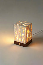 Radiant Monolith Travertine Table Lamp