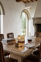 Radiant Monolith Travertine Table Lamp