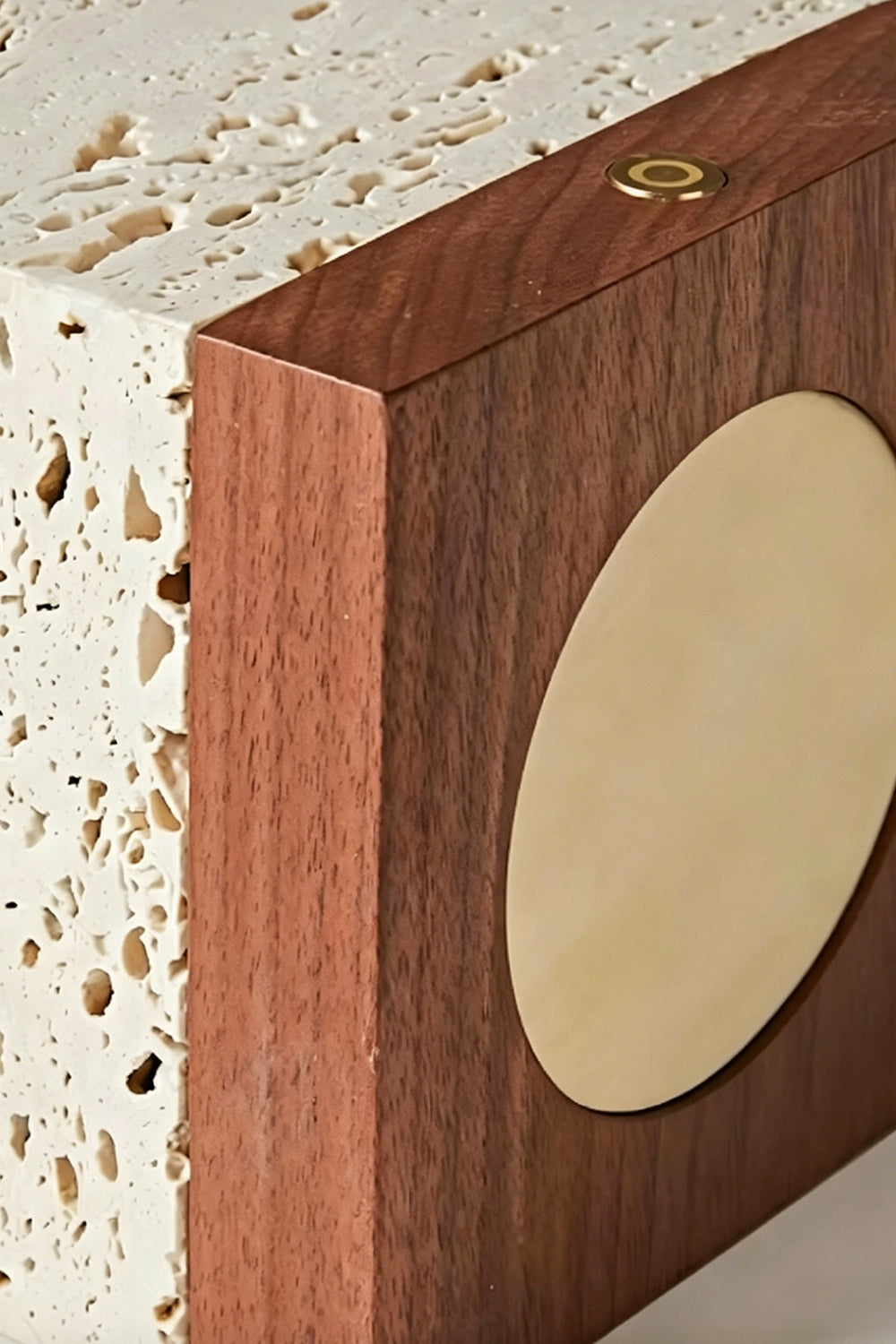 Radiant Monolith Travertine Table Lamp