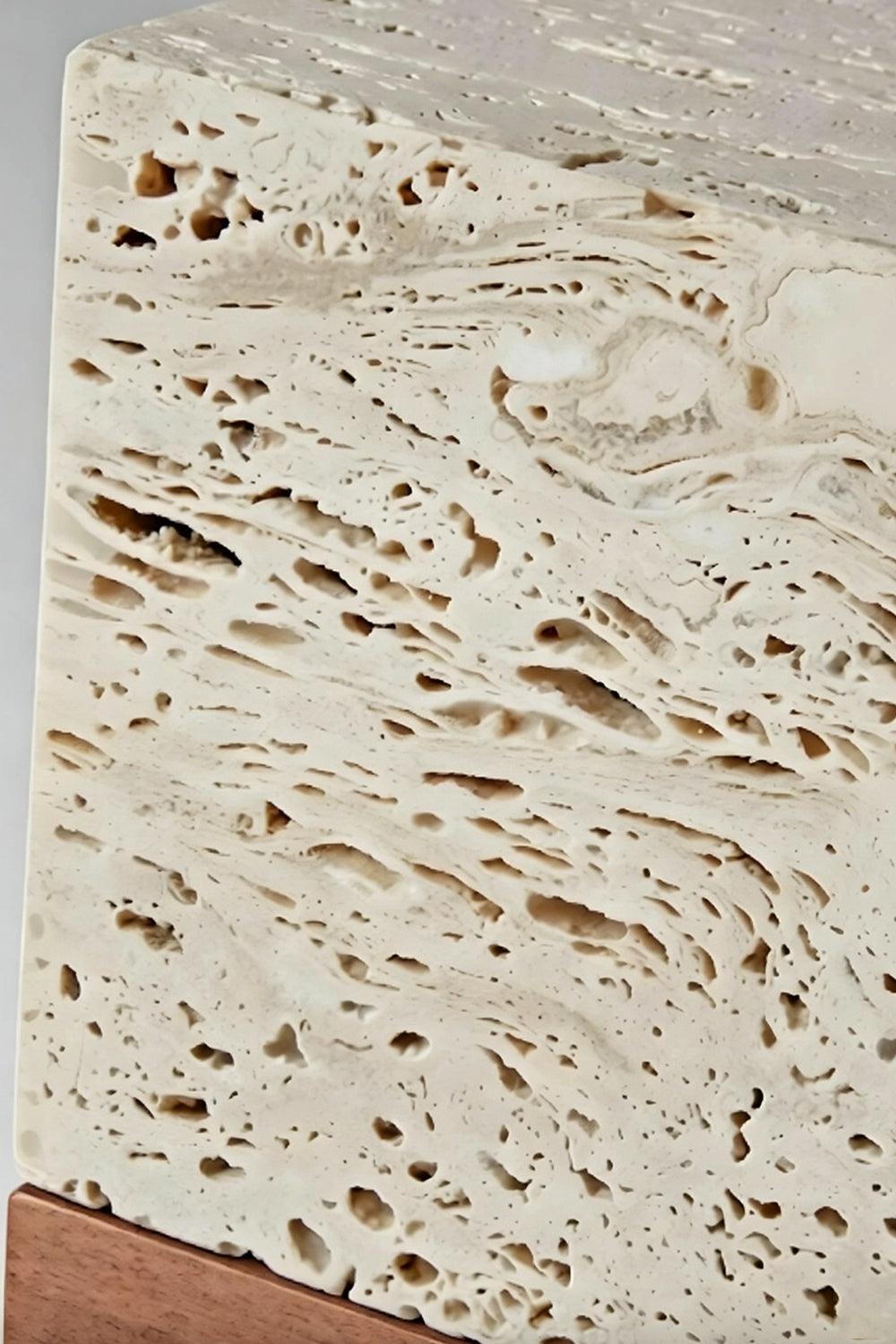 Radiant Monolith Travertine Table Lamp