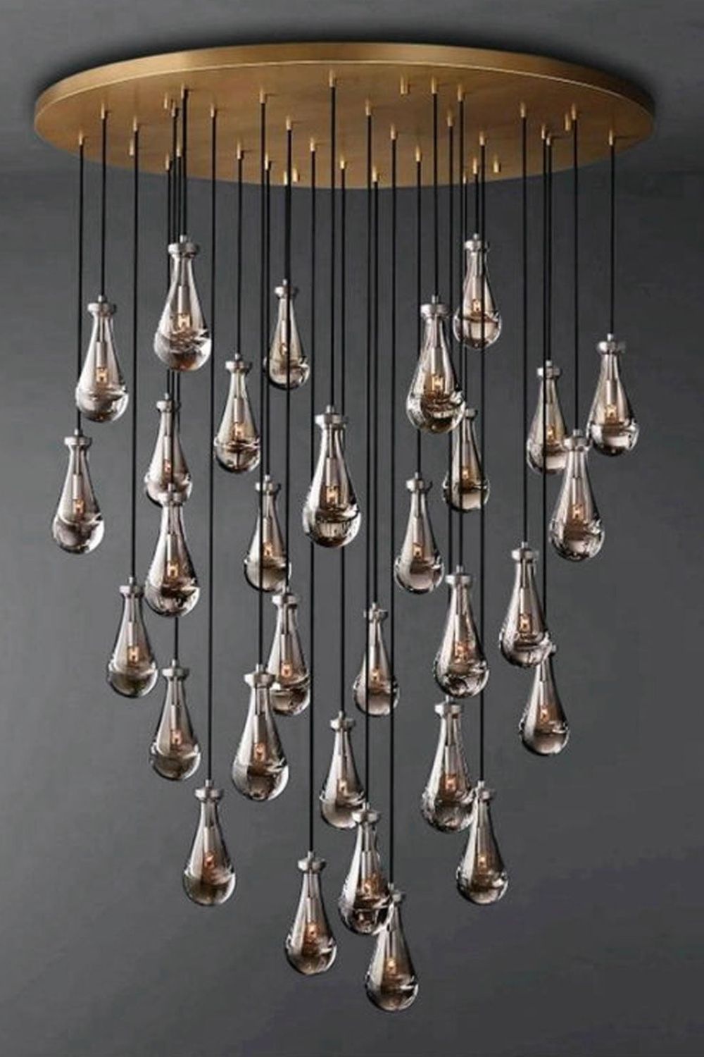 Raindrop Linear Chandelier