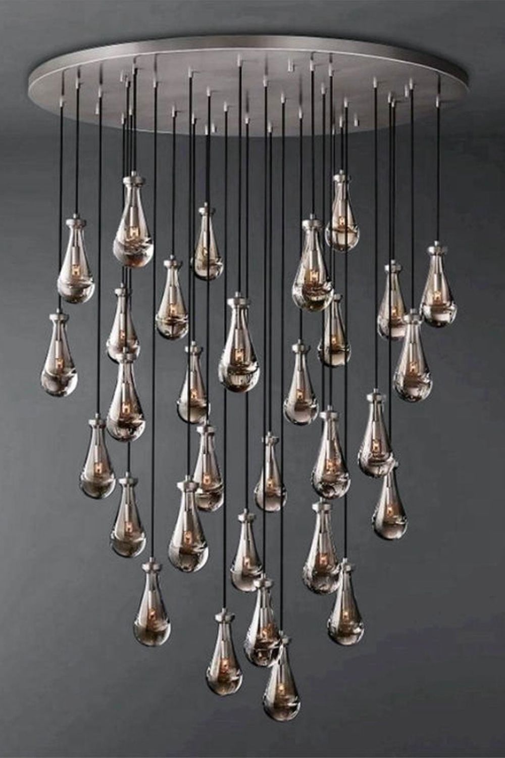 Raindrop Linear Chandelier