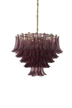 Regal Purple Cascade Chandelier