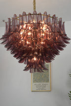Regal Purple Cascade Chandelier