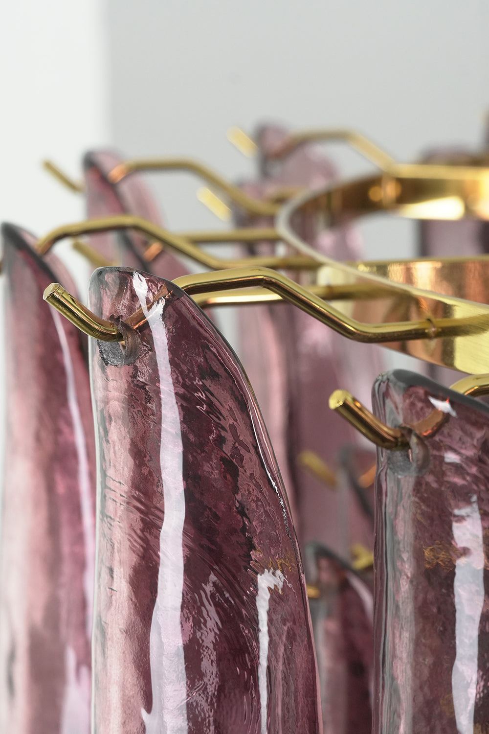 Regal Purple Cascade Chandelier