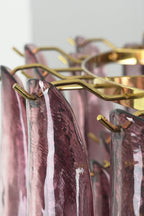 Regal Purple Cascade Chandelier
