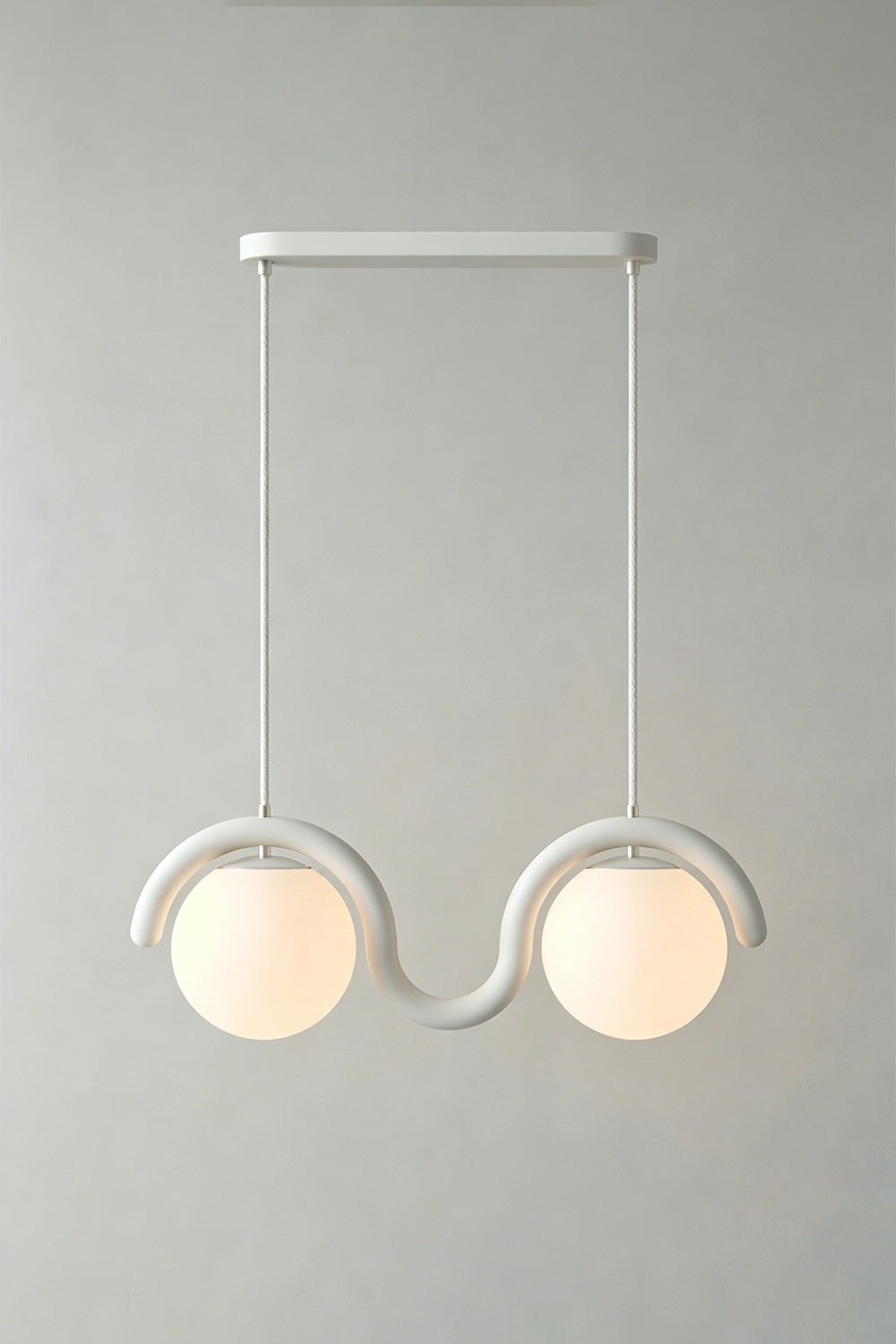 Rhythmic Flow Glass Pendant Lamp