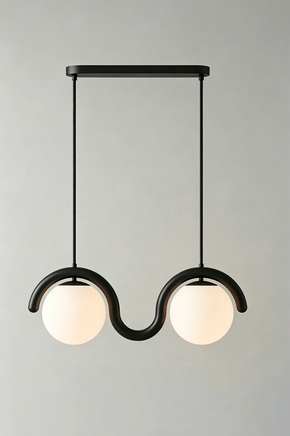 Rhythmic Flow Glass Pendant Lamp