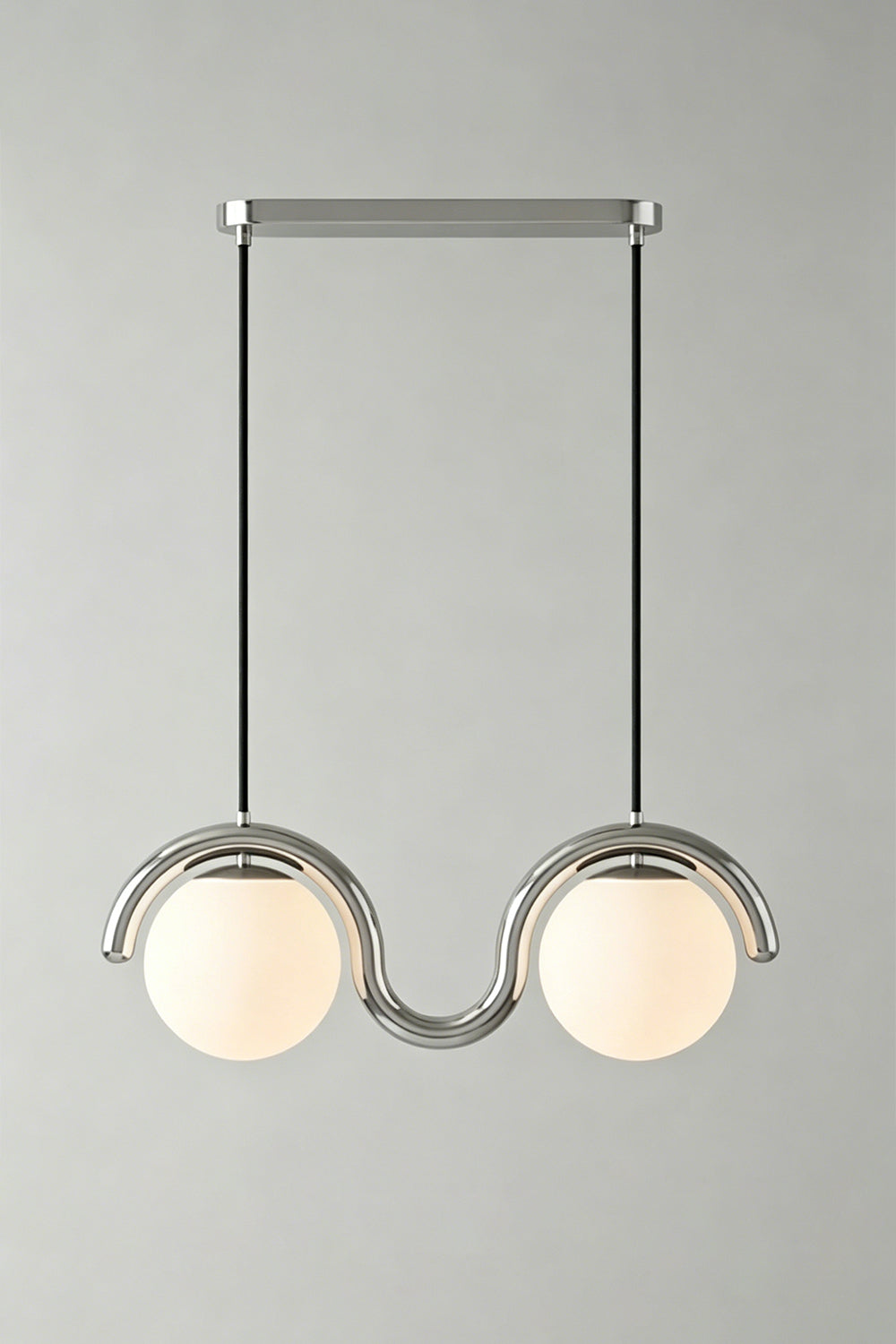 Rhythmic Flow Glass Pendant Lamp