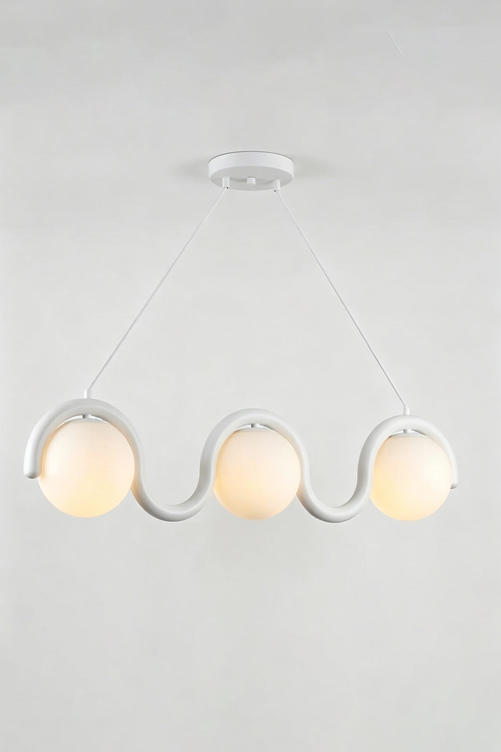 Rhythmic Flow Glass Pendant Lamp
