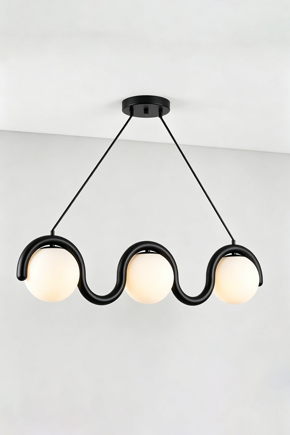 Rhythmic Flow Glass Pendant Lamp