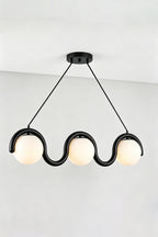 Rhythmic Flow Glass Pendant Lamp