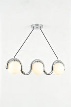 Rhythmic Flow Glass Pendant Lamp