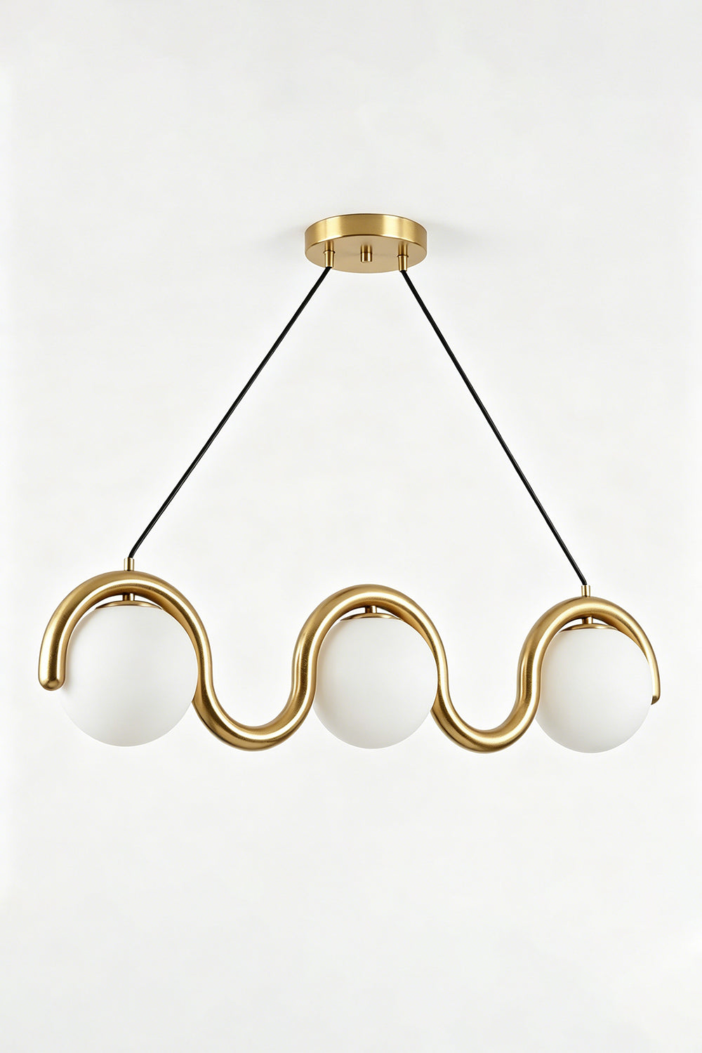 Rhythmic Flow Glass Pendant Lamp